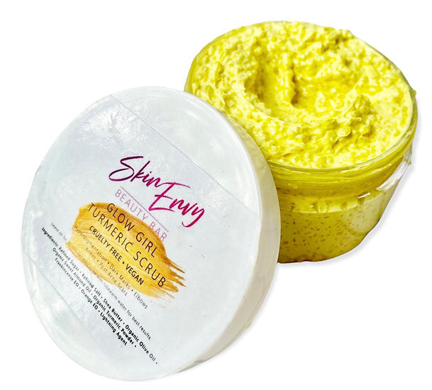 Turmeric scrub for dark spots, minimize appearance of dark marks