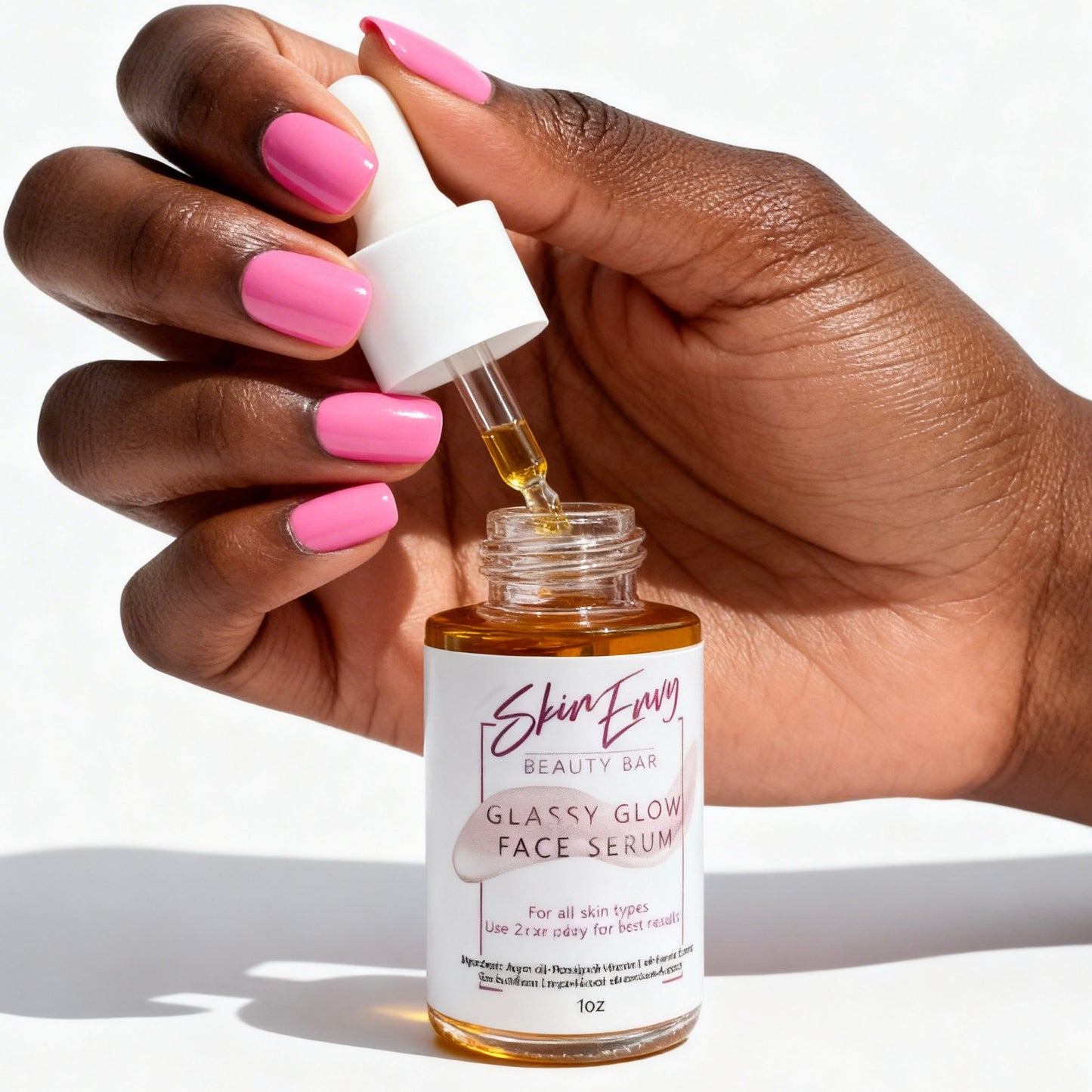 Glassy Glow Face Oil – Hydrating & Brightening Serum with Squalane & Turmeric Skin Envy Beauty Bar