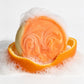 Moisturizing Orange Peel Facial Cleansing Bar – For Dry, Dull & Sensitive Skin