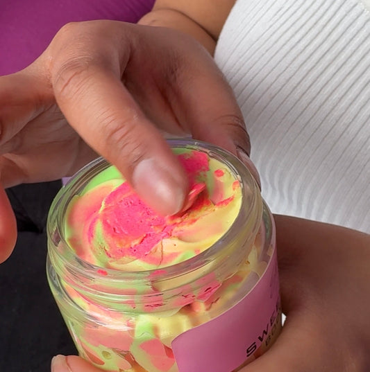 Whipped Body Butter for Dry, Ashy Skin -Deep Hydration Glow| Sweet Escape